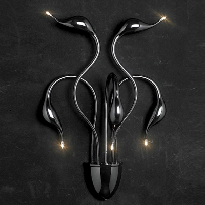 Whimsical Design Five Lights LED Modern Swan Wall Sconce