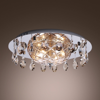 Add Exquisite Luxury to Your Home Decor with Distinctive Crystal and Chrome Flushmount Ceiling Light