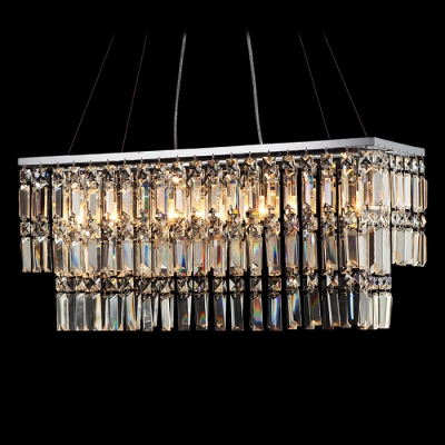 Golden Shadow Large Crystal Chandelier Brightens Any Room with Jewelry-like Design