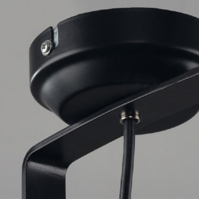 Elegant Design Black LED Close to Ceiling Spotlight with Metal Canopy