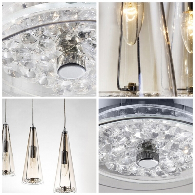 Lovely Design and Sparkling Crystal within Modern Chandelier Fixture