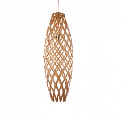 Modern and Graceful Wood 19.6”High Beautiful Designer Pendant Light