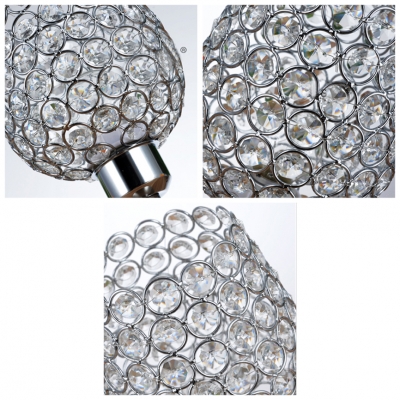 Beautiful Fashionable Table Lamp Features Vase-style Frame and Mounted with Crystal Beads