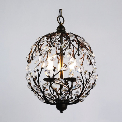 Contemporary Funky Pendant Light with Crystal Leaves Capture Light and Elegance Create Fun Atmosphere