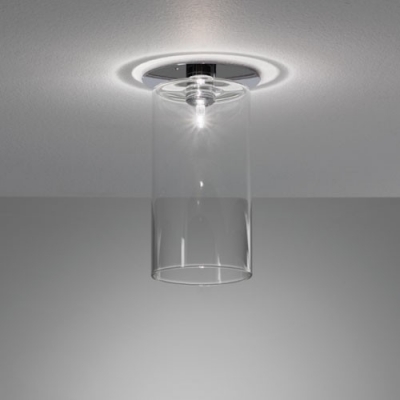 Glittering Glass Designer Semi-Flush Mount Ceiling Light In 9”Height