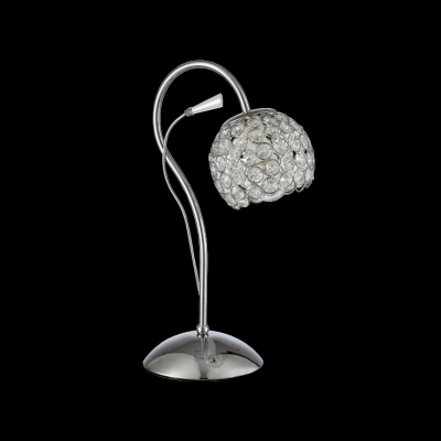 Graceful Scrolls and Chrome Finish Base Made Magnificent Table Lamp