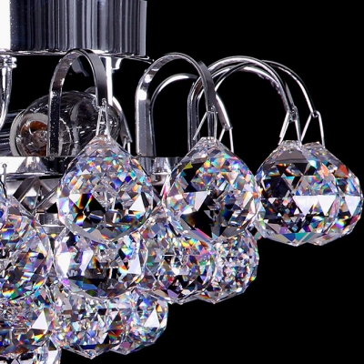 Plentiful Bright Crystal Balls Waterfall Rounded 11.8