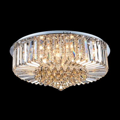 Plentiful Stunning Crystal Balls Hang Together Elegant and Bold Flush Mount Lighting
