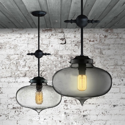 Sealed Glass Oval Shaped Industrial Pendant Light