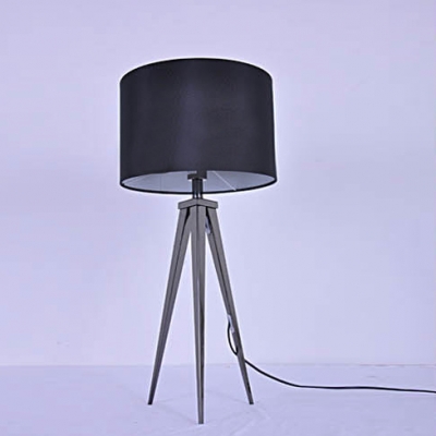 27.9”High Drum Shade and Tripod Based Designer Floor Lamps