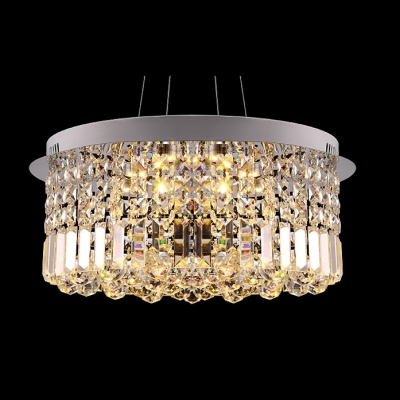 Crystal Prisms Shade Large Pendant Light Shine with Brilliant Cluster of Crystal Balls