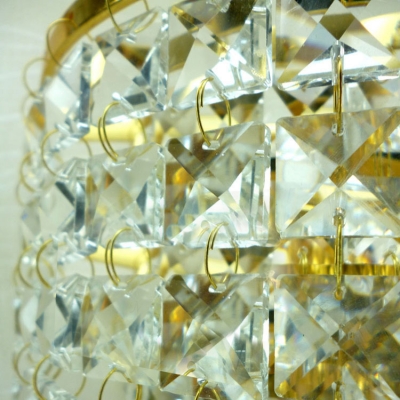 Dazzling Gold Finish and Gleaming Crystal Beads Composed Stunning Wall Sconce