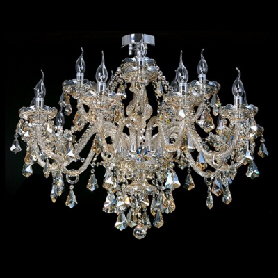 Elegant and Romantic 15-Light Large Dining Room Luxurious Chandelier Lights