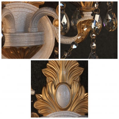 Elegant Regal Two Light Crytal Wall Sconce With Delicate Sleek Arm