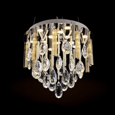 Extravagant and Sparkling 10-Light LED Crystal Large Pendant Lighting