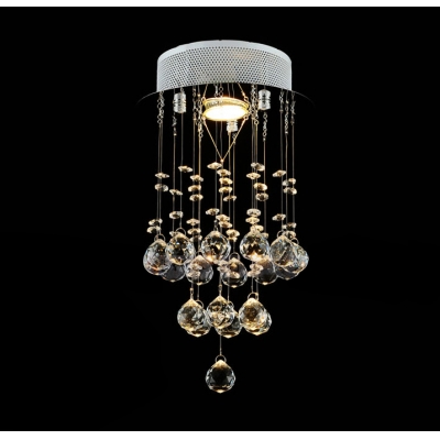 Glittering Crystal Globes Suspended 14.9