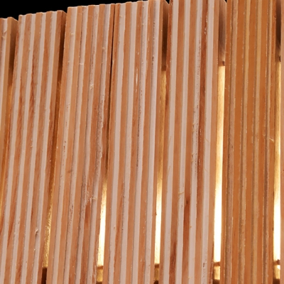 Large Wood Designer Island Light in 39.3”Wide for Restaurant