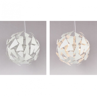 Metal Iorn Patch Pendant Light by Designer Lighting White
