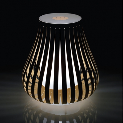 White Onion Shape Table Lamp by Designer Lighting