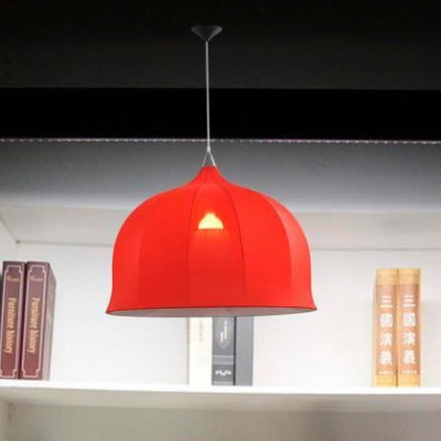 31.5”Wide Elastic Fabric Umbrella Designer Style Large Pendant Light