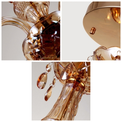 Add Sparkle and Style to Your Home with Delightful Chandelier in Luxury Gold Finish