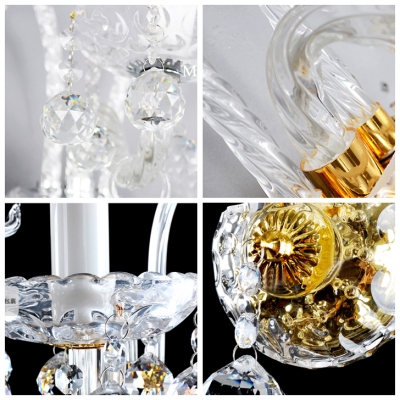 Beautiful Vase Design Crystal Wall Light Fixture Offers an Elegance Embellishment