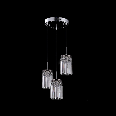 Contemporary Design with Beautiful Clear Crystal Graces Intricate Striking Ceiling Light