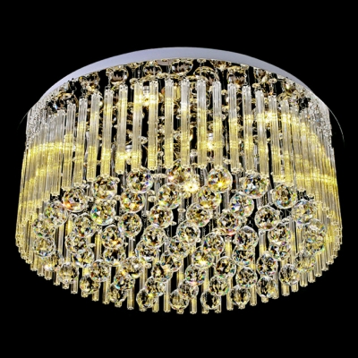 Exquisite 19.6"High/19.6"Wide Flush Mount Hanging Clear Crystal Balls