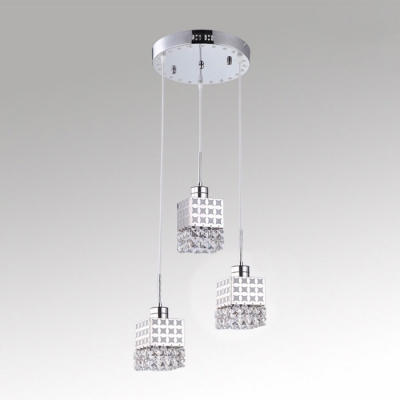 Multi-Light Completed with Graceful Clear Crystal Beads Creating Timeless Embellishment