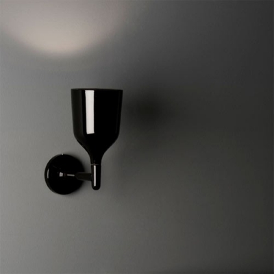 Wine Cup Wall Light in Black by Designer Lighting