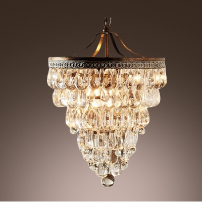 Contemporary Chandelier Based on Trim of Vintage Motorcycles Embellished with Clear Balls and Teardrops Create Energizing Shimmer