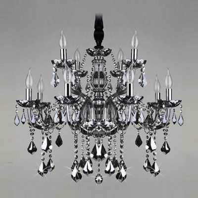 Elegant and Splendid Large 32.2”Wide 12-Light Dining Room Chandelier Light
