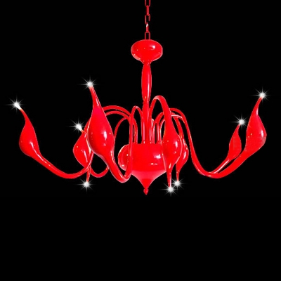 LED Modern Swan Chandelier With 9 Lights