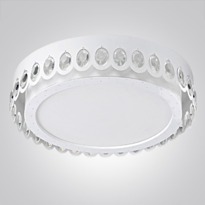 LED White Elegant and Romantic Flush Mount Light Light Up Your House with Crystals