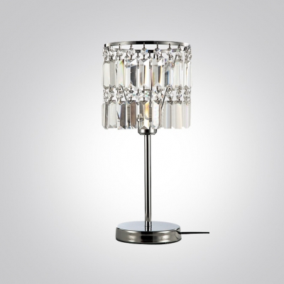 Modern Splendid Table Lamp Design with Charm and Square Crystal Detail