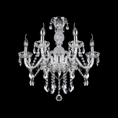 Striking Chandelier Packs Tons of Traditional Glamour into Compact Design with Lovely Crystal