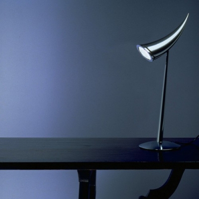22.2”High Polished Chrome Finished Horn Designer Table Lamps
