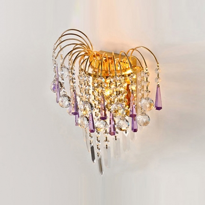 Add Dramatic Touch to Your Home Decor with Enchanting Crystal Wall Sconce