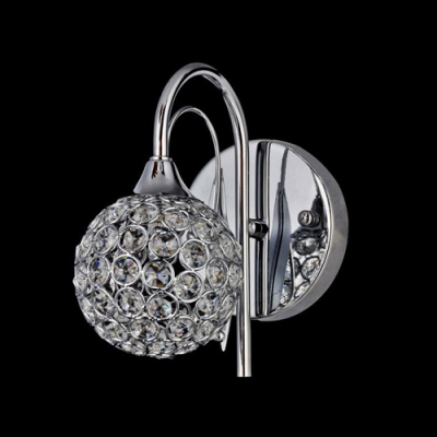 Add Gleaming Sparkle to Your Home with Globe Design Crystal Wall Sconce