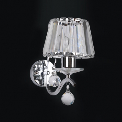 Crystal Glass and Contemporary Look of  Wall Sconce Add Elegance to Any Area.