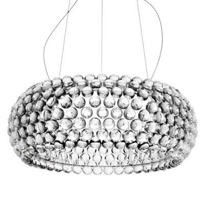 Acrylic Ball Clear Transparent Pendant Light 25.6