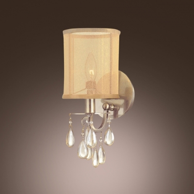 Grand Bold Wall Sconce Makes Stunning Statement and Smooth Clear Crystals Shine
