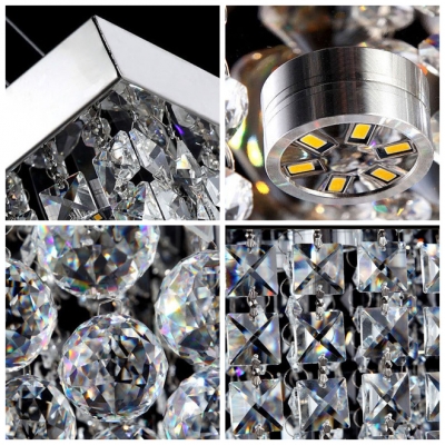 Grand Crystal Pendant Chandelier Creates Sparkling Addition to Entryway or Dining Room