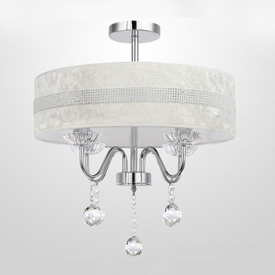 Hanging Stunning Clear Crystal Balls 4-Light  Chandelier Ceiling Lights