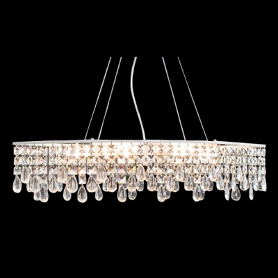 Modern and Fashion Style Island Kitchen Lighting with Clear Crystal Raindrops