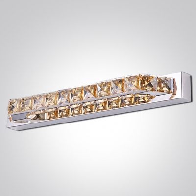 Spectacular Bathroom Wall Fixture Makes Treasure to Behold Accented by Hand-cut Crystal