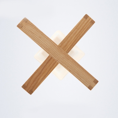 Exquisite 9”Wide Wood Cage Shaped Designer Mini Pendant Lighting
