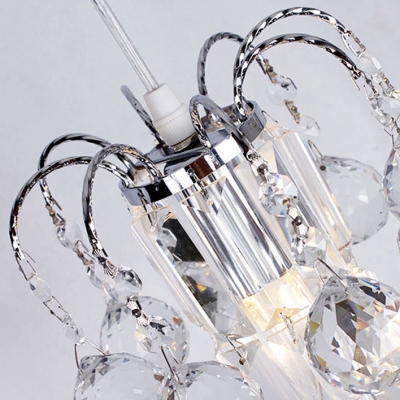 Swag-style Mini Chandelier with Maximum Elegance Featuring Chic Clear Crystal Elements