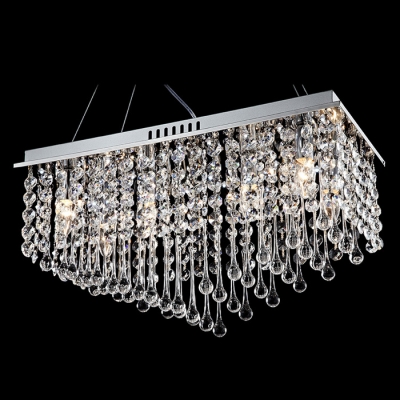 Unique Design Allows You Adjust the Width of Contemporary Crystal Chandelier