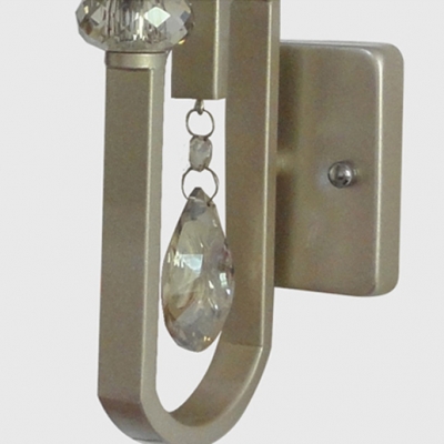 Clear Crystal Drop Brings Stylish Sense of Glamour and Beauty toTimelessWall Sconce